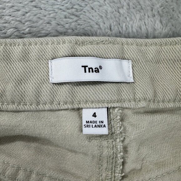 TNA Greenwich Pant Tan Straight Leg Pants Women’s Size 4 US - Picture 3 of 12